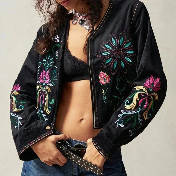 Black Casual Women's Knitted Lantern Long Sleeve Loose Regular Cardigan - Picture 6 of 9